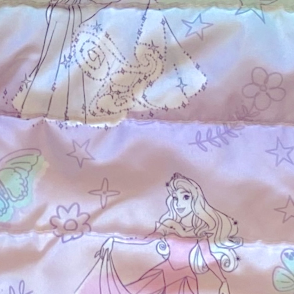 Disney Princess Reversible Hooded Warm Puffer Coat Toddler Size 4 - Picture 4 of 7